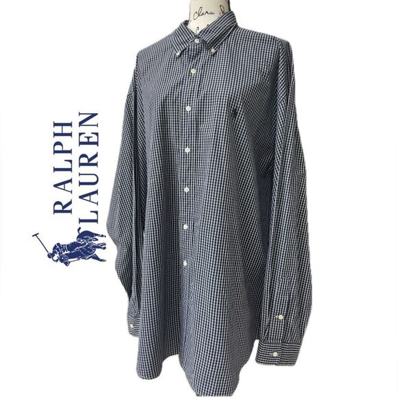 Ralph Lauren button down Shirt BLAKE 100% two ply cotton Blake Sz XXL Iconic - Picture 1 of 8